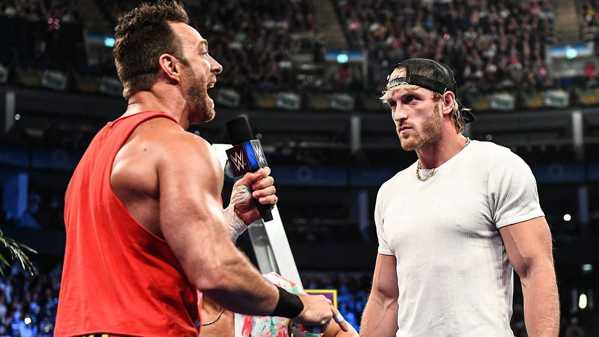 WWE Superstars LA Knight and Logan Paul